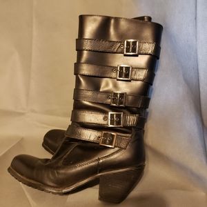 Motorcycle Boots - Ride Tecs - 6 straps Black